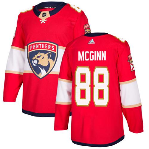 Adidas Men Florida Panthers #88 Jamie McGinn Red Home Authentic Stitched NHL Jersey->florida panthers->NHL Jersey